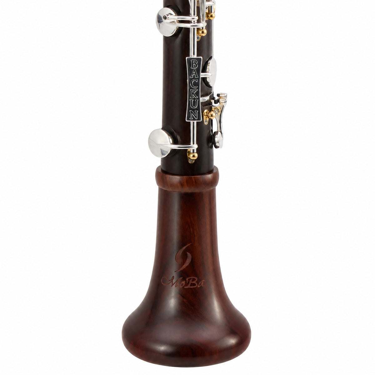 Backun MoBa Professional Bb Clarinet in Cocobolo with Silver Keys, Gold Posts