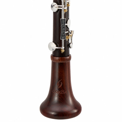 Backun MoBa Professional Bb Clarinet in Cocobolo with Silver Keys, Gold Posts