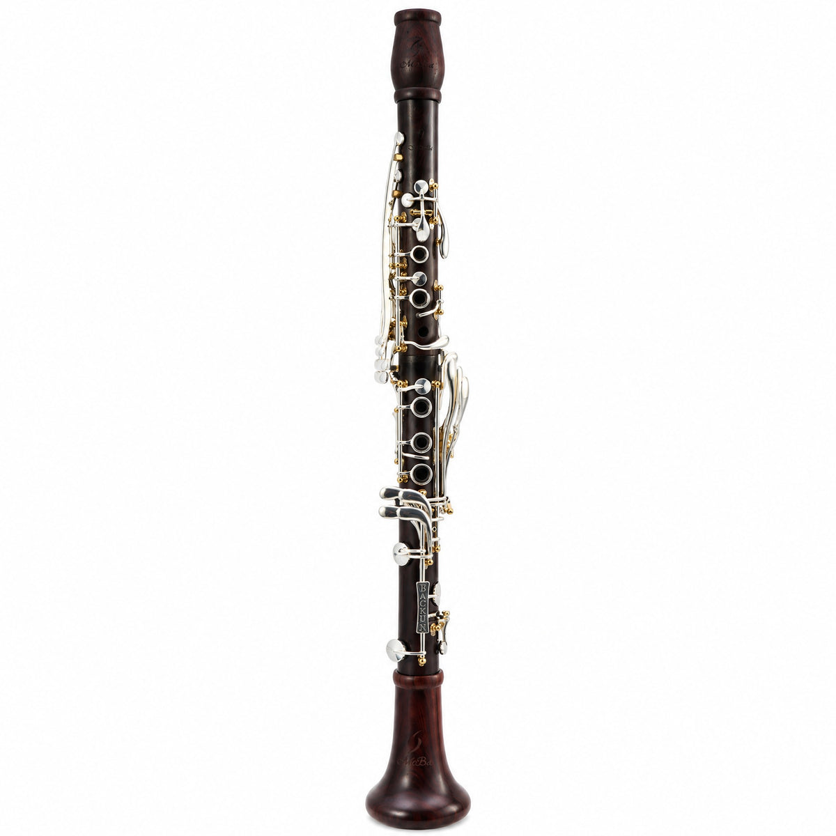Backun MoBa Professional Bb Clarinet in Cocobolo with Silver Keys, Gold Posts