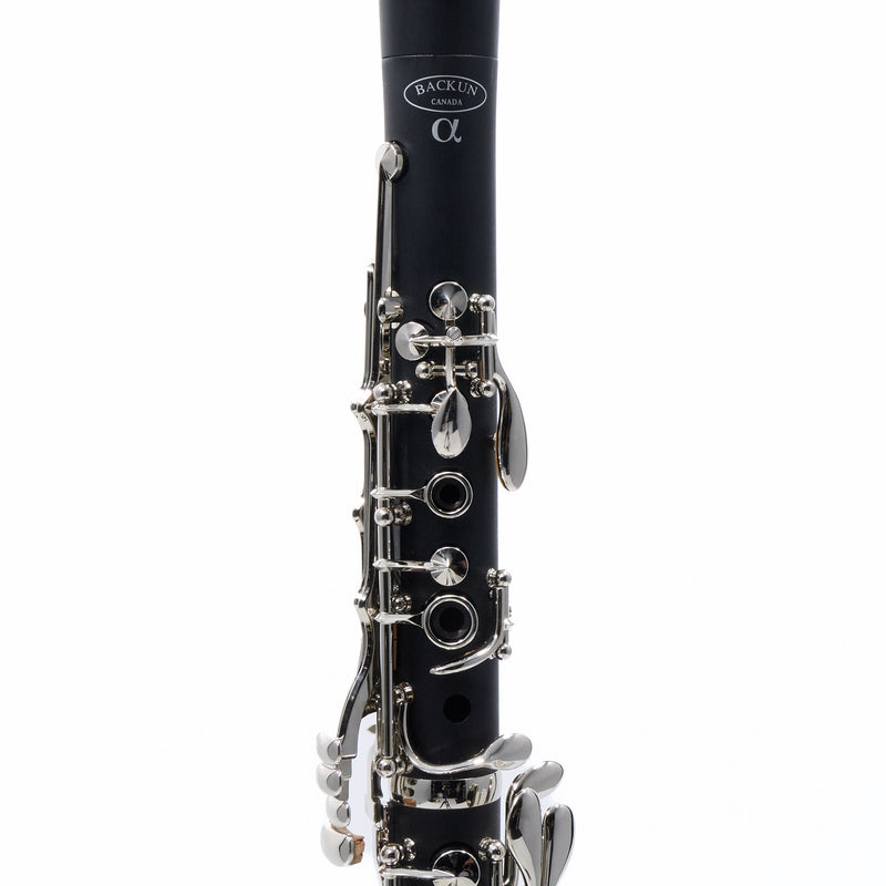 Backun Model BCLBALPHA-NK 'Alpha' Student Bb Clarinet SN 2200330 OPEN BOX- for sale at BrassAndWinds.com