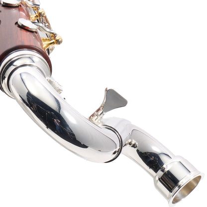 Backun Model BCLBBQC-C-SKG Q-Series Bass Clarinet in Cocobolo