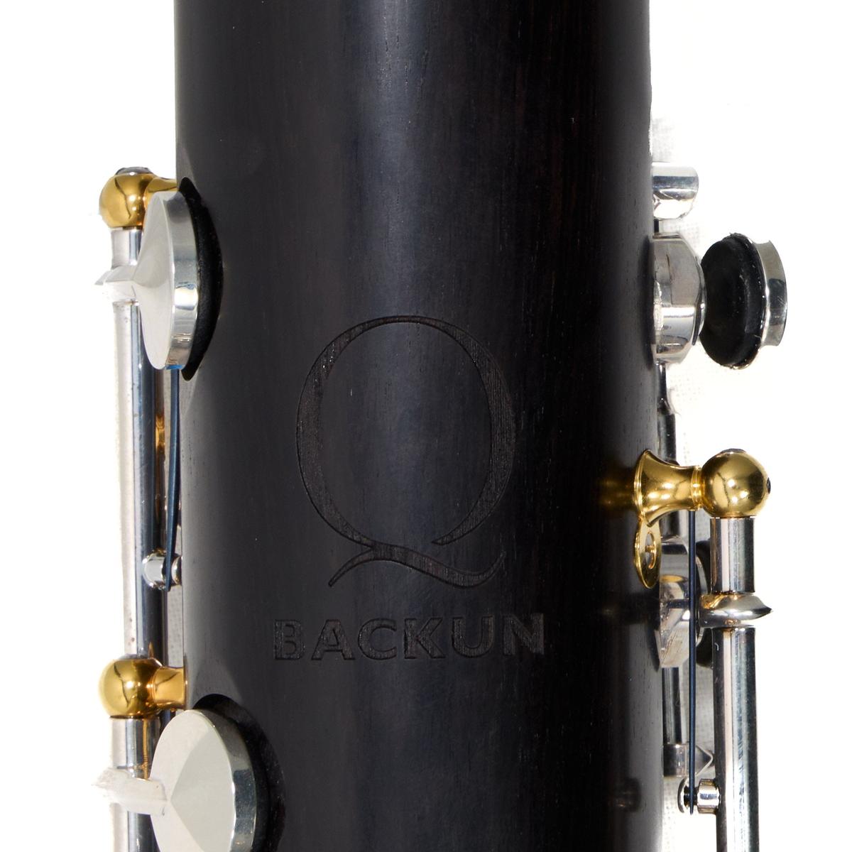 Backun Model BCLBBQG-C-SKG Q-Series Low C Bass Clarinet in Grenadilla
