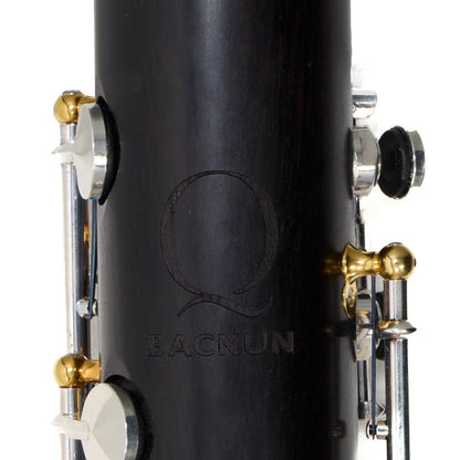 Backun Model BCLBBQG-C-SKG Q-Series Low C Bass Clarinet in Grenadilla