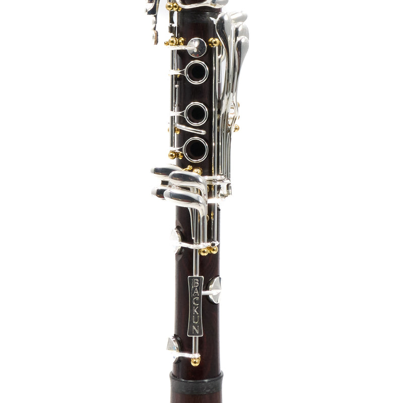 Backun Model BCLBQC-SKGE Q-Series Professional Bb Clarinet in Cocobolo SN Q22373 OPEN BOX- for sale at BrassAndWinds.com
