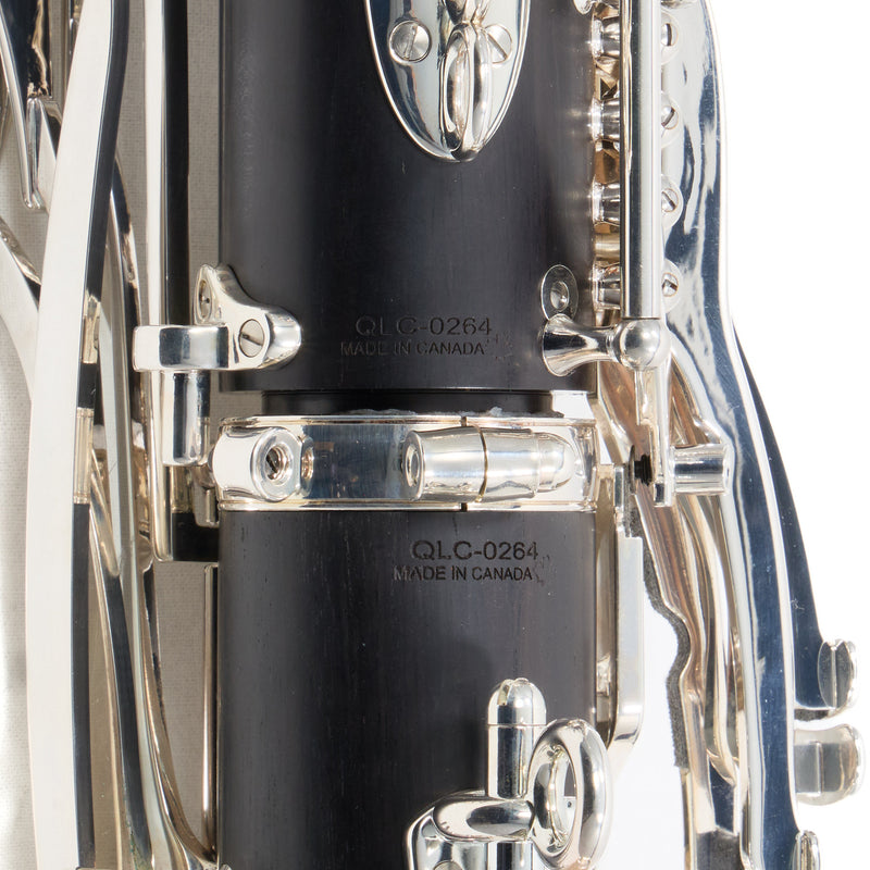 Backun Q-Series Grenadilla Bass Clarinet with Range to Low C SN QLC0264 OPEN BOX- for sale at BrassAndWinds.com
