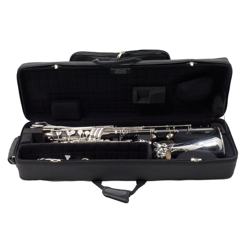 Backun Q-Series Grenadilla Bass Clarinet with Range to Low C SN QLC0264 OPEN BOX- for sale at BrassAndWinds.com
