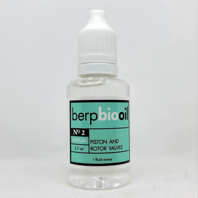 Berp BioOil for Pistons and Rotor Valves - 1 Oz. #2 (Medium)- for sale at BrassAndWinds.com