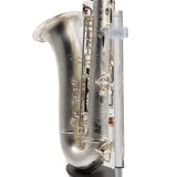 Buescher 400 Top Hat & Cane Tenor Saxophone in Satin Silver SN 309409 EXQUISITE- for sale at BrassAndWinds.com