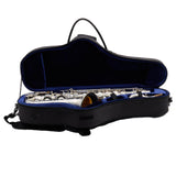 Buescher 400 Top Hat & Cane Tenor Saxophone in Satin Silver SN 309409 EXQUISITE- for sale at BrassAndWinds.com