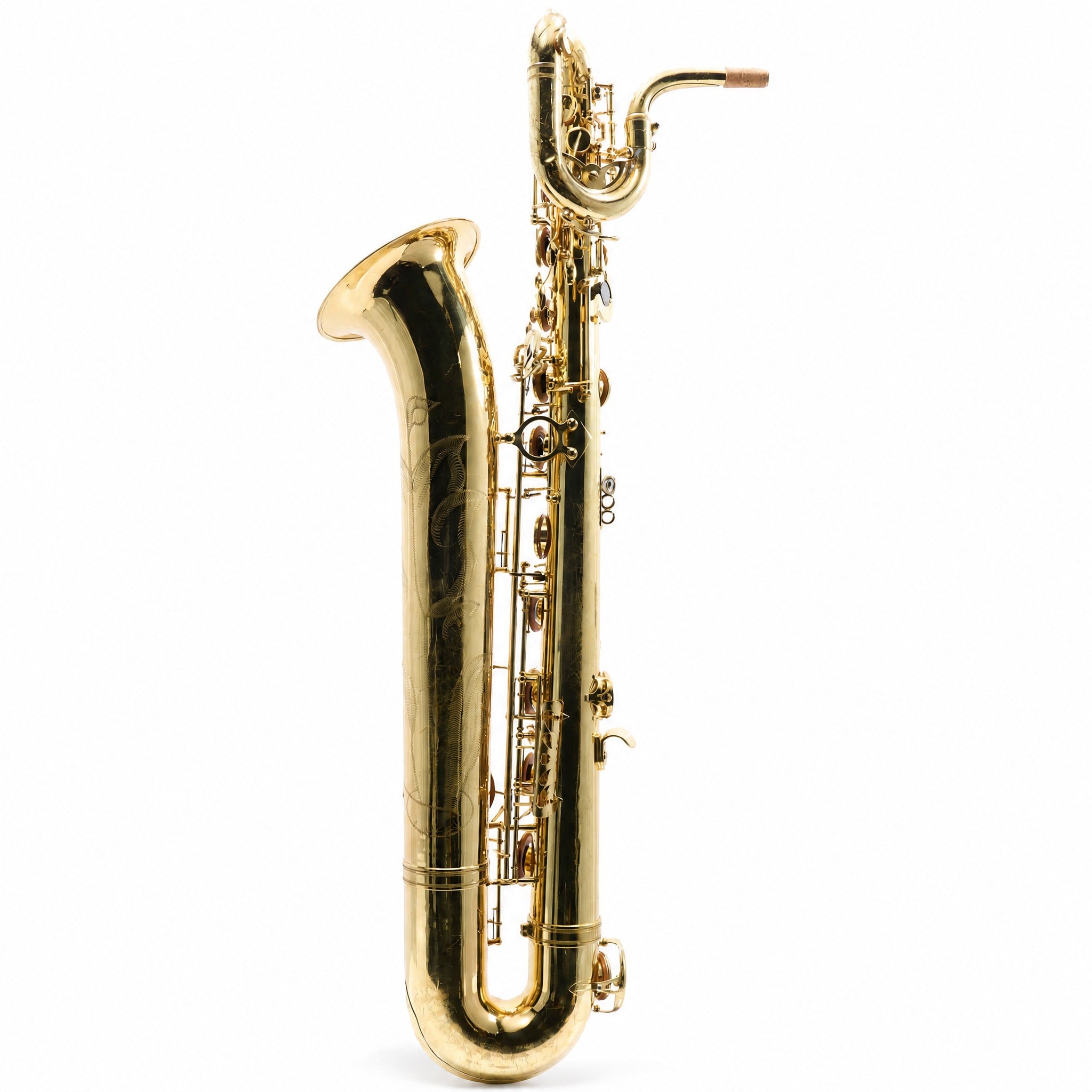 Buescher BU-6 Eb Baritone Saxophone in Gold Lacquer