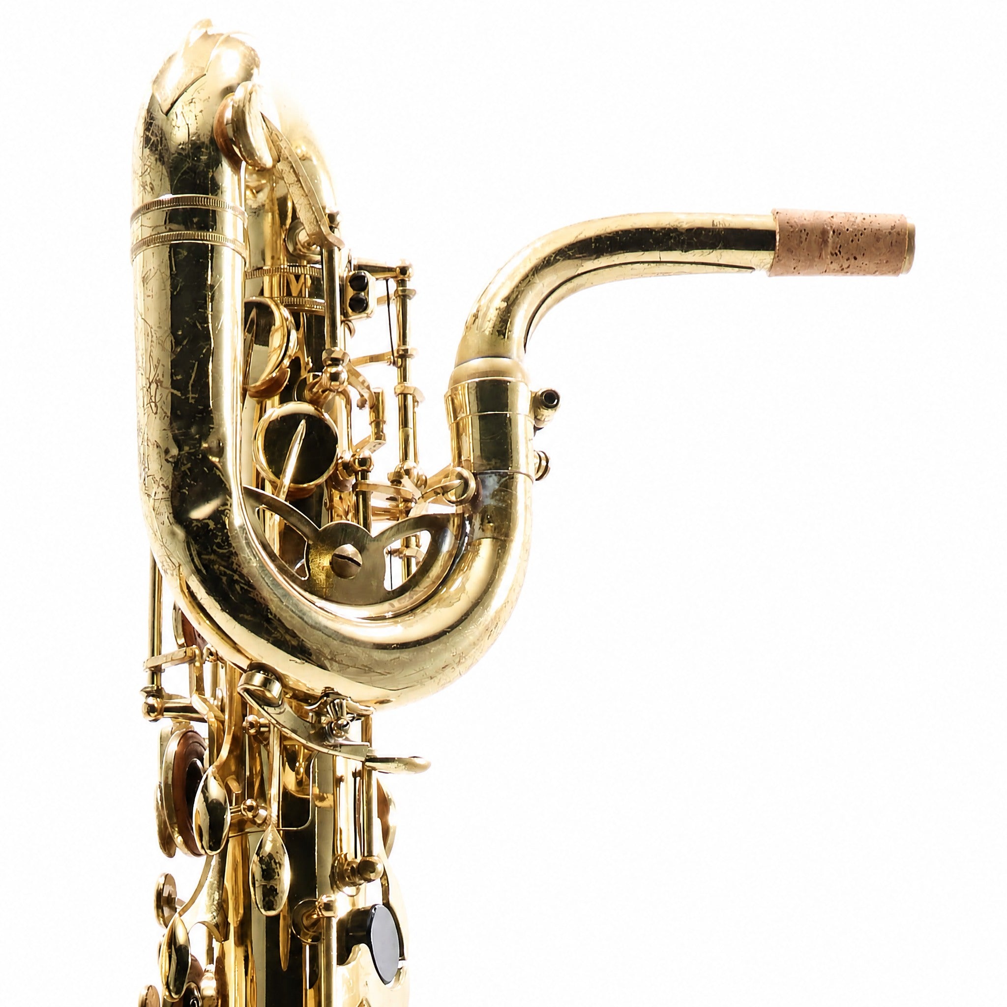 Buescher BU-6 Eb Baritone Saxophone in Gold Lacquer