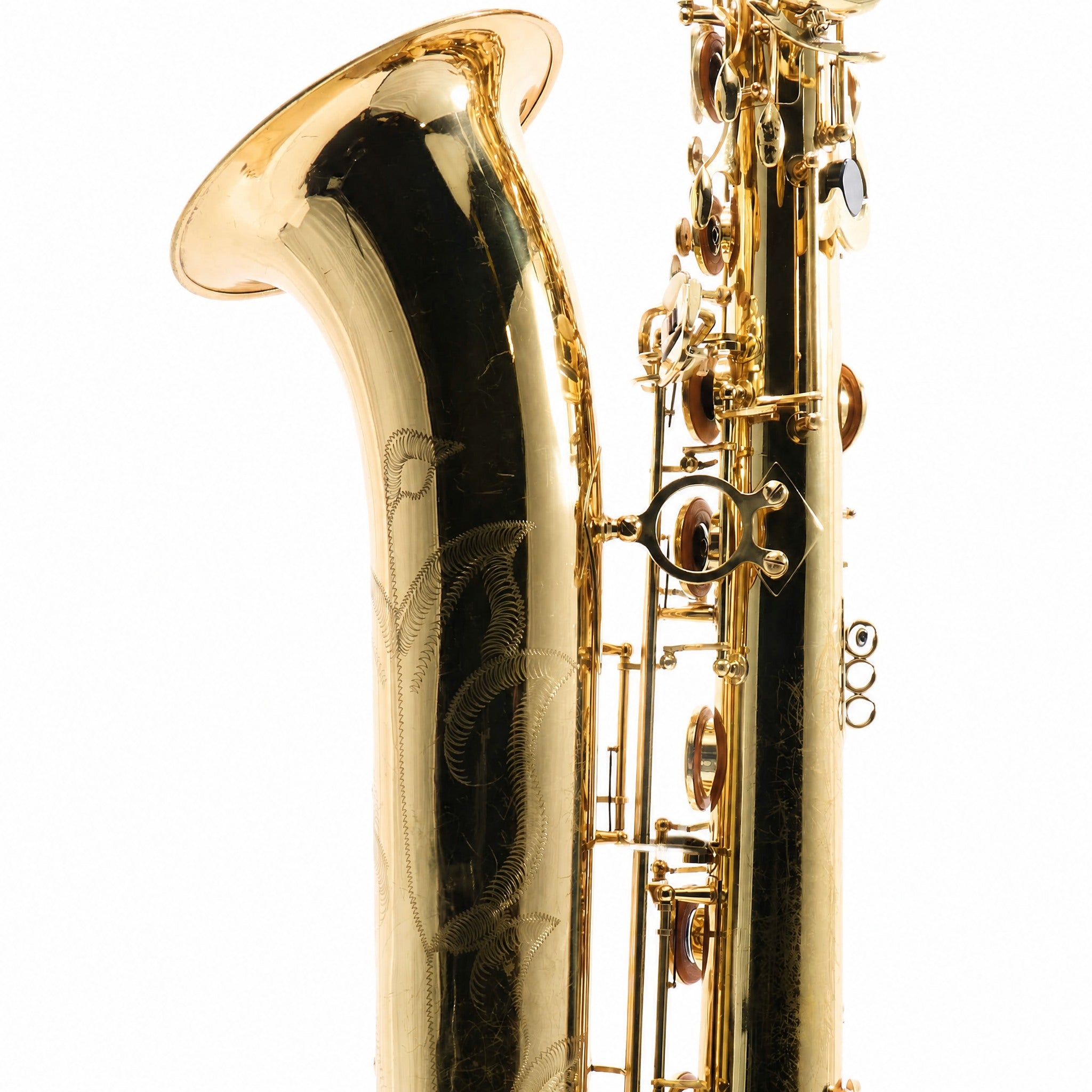 Buescher BU-6 Eb Baritone Saxophone in Gold Lacquer