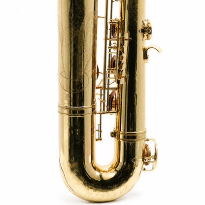 Buescher BU-6 Eb Baritone Saxophone in Gold Lacquer