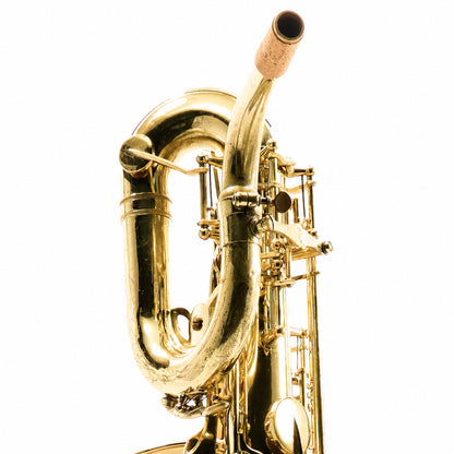 Buescher BU-6 Eb Baritone Saxophone in Gold Lacquer