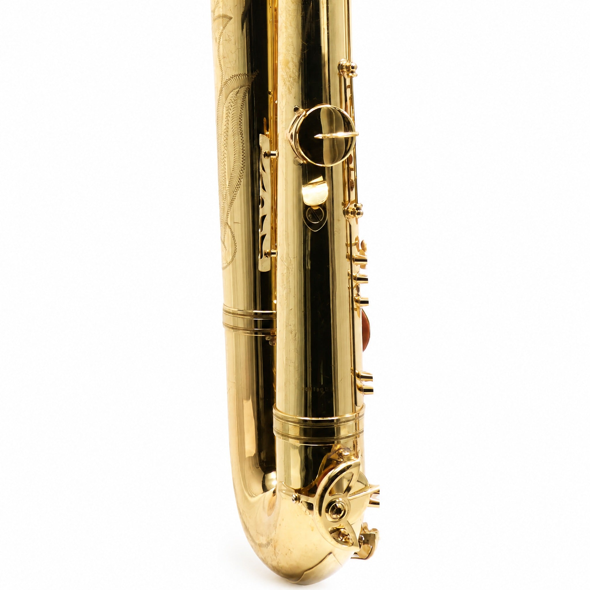 Buescher BU-6 Eb Baritone Saxophone in Gold Lacquer