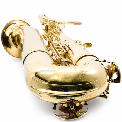 Buescher BU-6 Eb Baritone Saxophone in Gold Lacquer