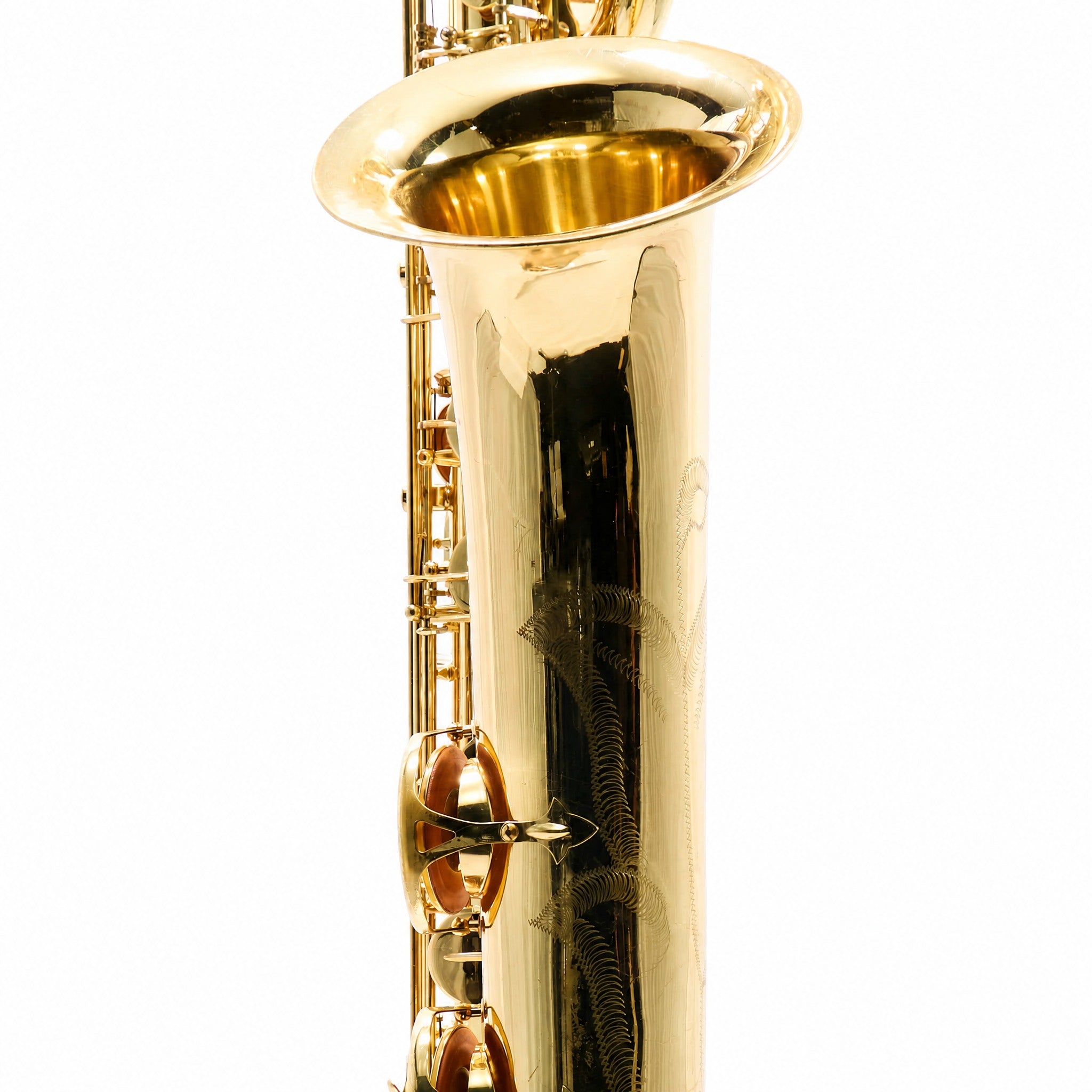 Buescher BU-6 Eb Baritone Saxophone in Gold Lacquer