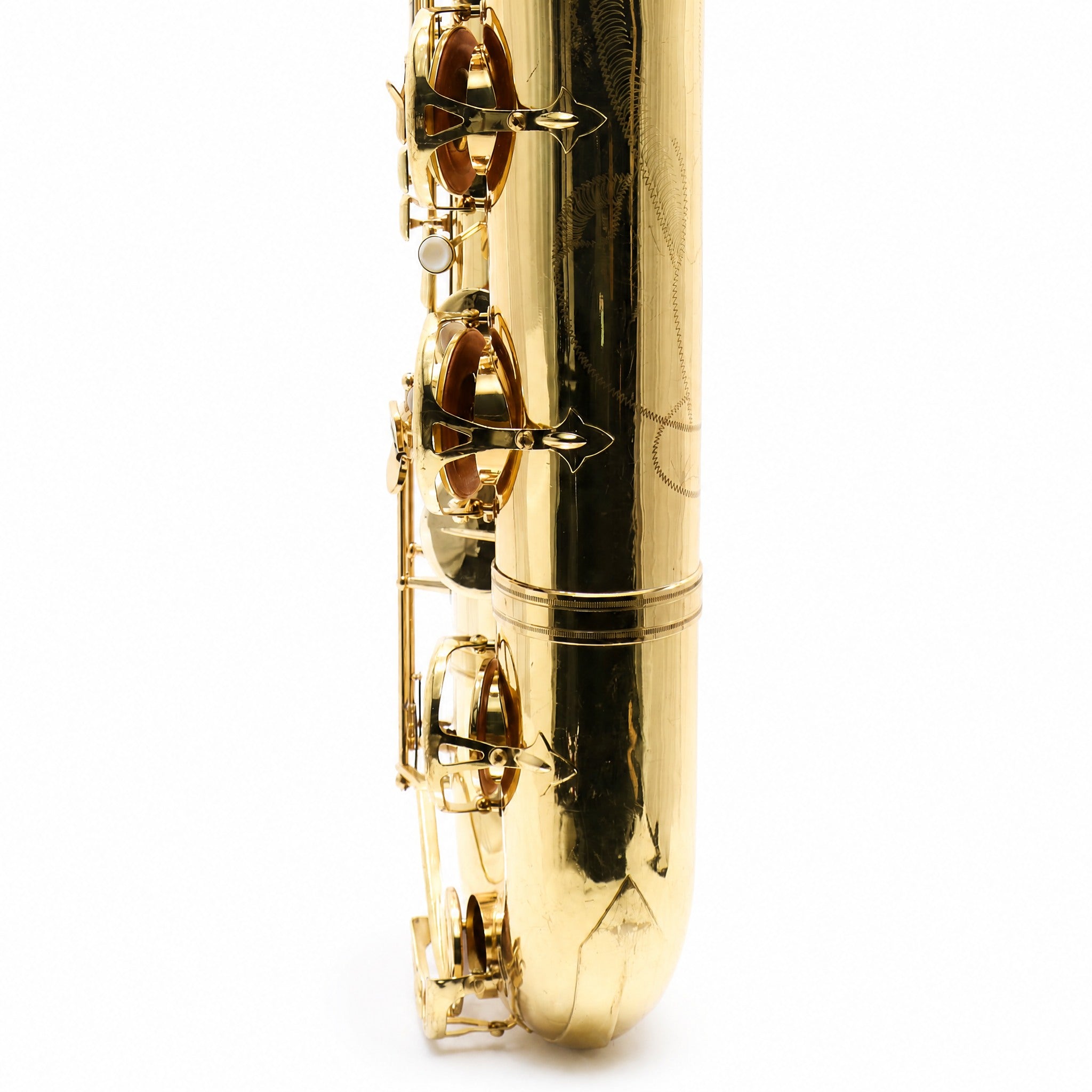 Buescher BU-6 Eb Baritone Saxophone in Gold Lacquer