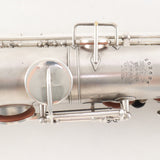 Buescher Straight Alto Saxophone SN 202634 ORIGINAL SILVER PLATE- for sale at BrassAndWinds.com