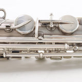 Buescher Straight Alto Saxophone SN 202634 ORIGINAL SILVER PLATE- for sale at BrassAndWinds.com