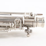 Buescher Straight Alto Saxophone SN 202634 ORIGINAL SILVER PLATE- for sale at BrassAndWinds.com