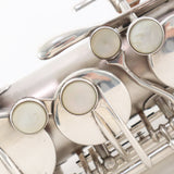 Buescher Straight Alto Saxophone SN 202634 ORIGINAL SILVER PLATE- for sale at BrassAndWinds.com