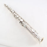 Buescher Straight Alto Saxophone SN 202634 ORIGINAL SILVER PLATE- for sale at BrassAndWinds.com