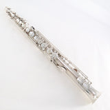 Buescher Straight Alto Saxophone SN 202634 ORIGINAL SILVER PLATE- for sale at BrassAndWinds.com