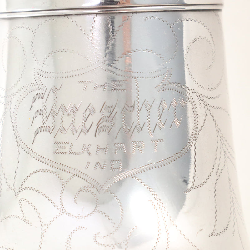 Buescher Straight Alto Saxophone SN 202634 ORIGINAL SILVER PLATE- for sale at BrassAndWinds.com