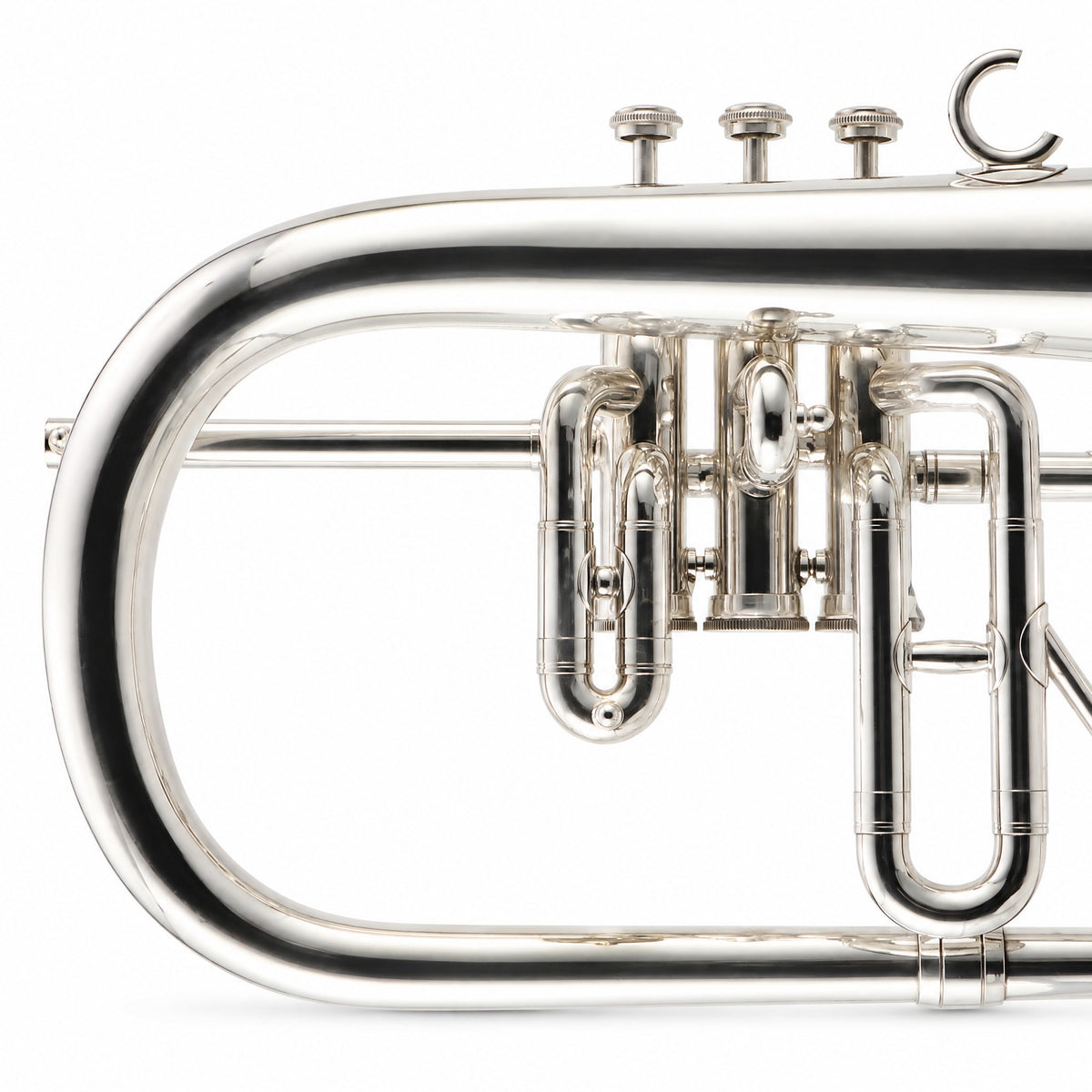 C.G. Conn 25A Professional Flugelhorn in Silver Plate