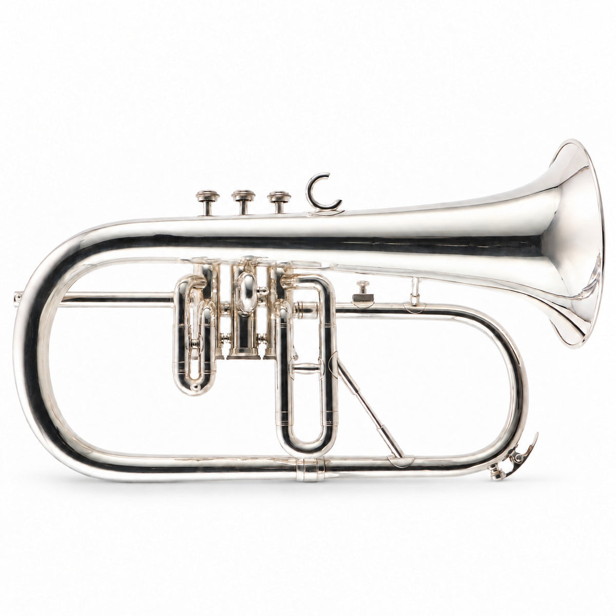 C.G. Conn 25A Professional Flugelhorn in Silver Plate