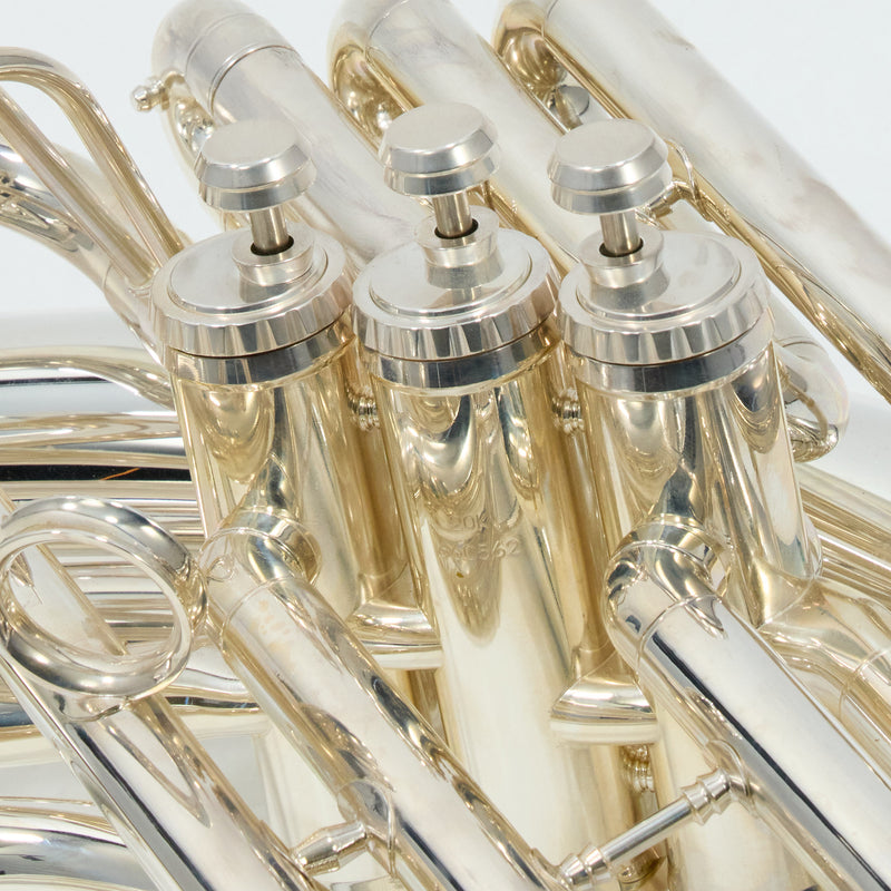 C.G. Conn Model 20KSPW Brass Sousaphone in Silver Plate SN 660562 EXCELLENT- for sale at BrassAndWinds.com