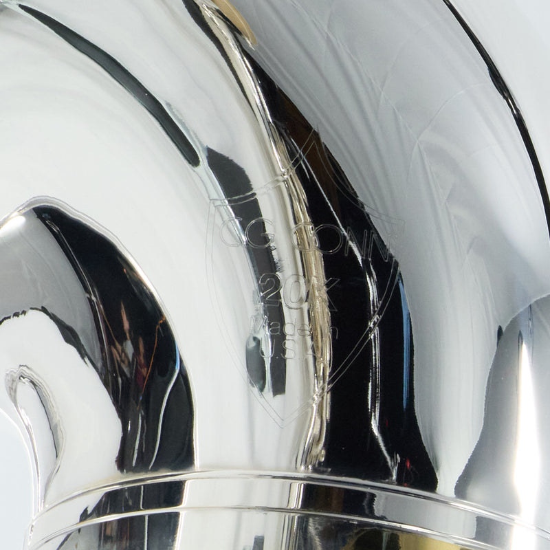 C.G. Conn Model 20KSPW Brass Sousaphone in Silver Plate SN 660562 EXCELLENT- for sale at BrassAndWinds.com