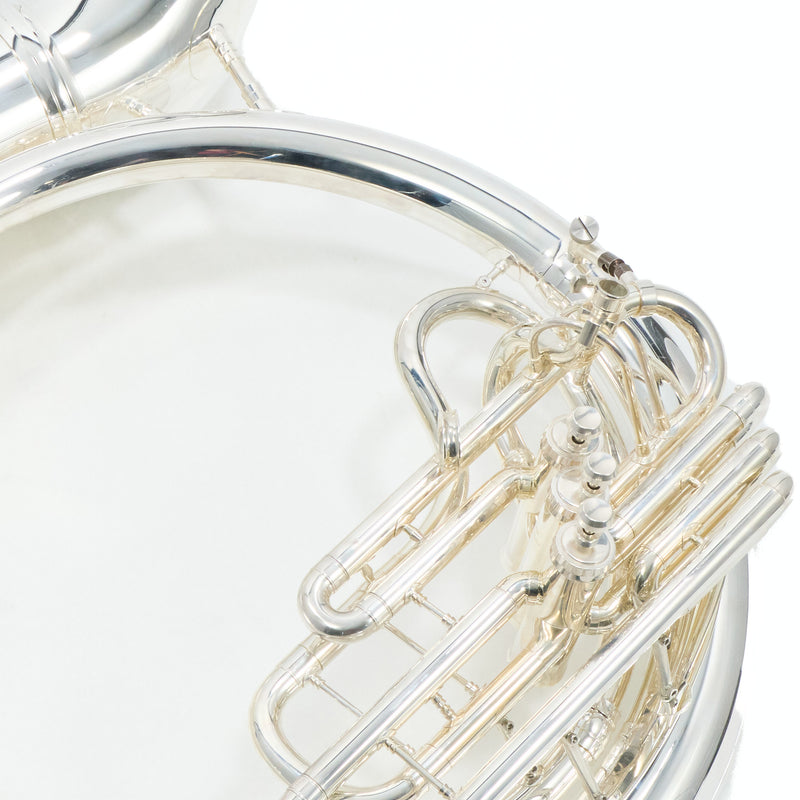 C.G. Conn Model 20KSPW Brass Sousaphone in Silver Plate SN 660562 EXCELLENT- for sale at BrassAndWinds.com