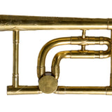 C.G. Conn Model 60H 'Preacher's Trombone' in C SN 248641 CUSTOM ENGRAVED GOLD PLATE- for sale at BrassAndWinds.com