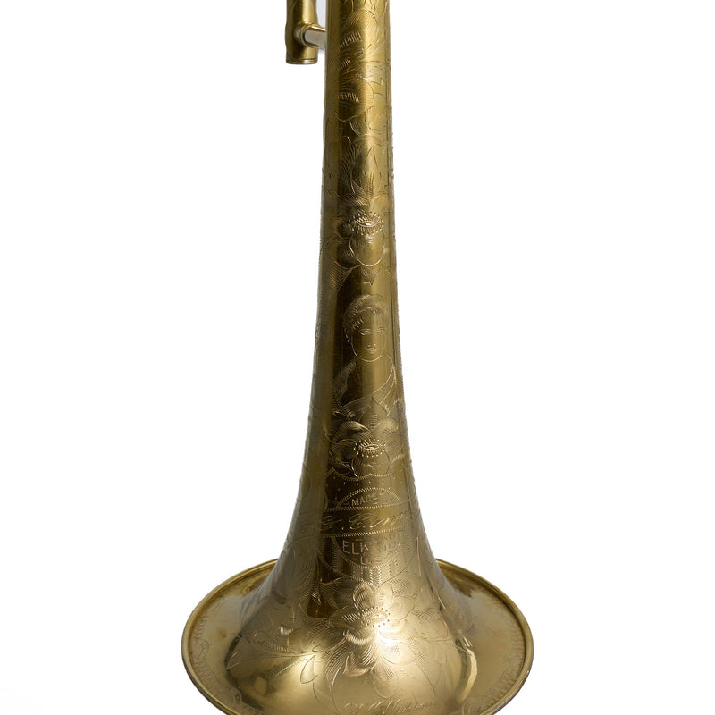C.G. Conn Model 60H 'Preacher's Trombone' in C SN 248641 CUSTOM ENGRAVED GOLD PLATE- for sale at BrassAndWinds.com