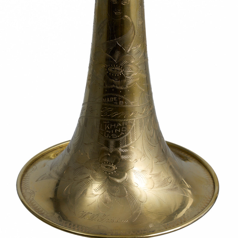 C.G. Conn Model 60H 'Preacher's Trombone' in C SN 248641 CUSTOM ENGRAVED GOLD PLATE- for sale at BrassAndWinds.com