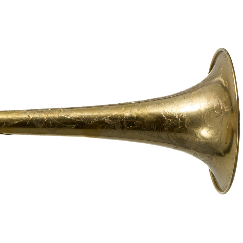 C.G. Conn Model 60H 'Preacher's Trombone' in C SN 248641 CUSTOM ENGRAVED GOLD PLATE- for sale at BrassAndWinds.com
