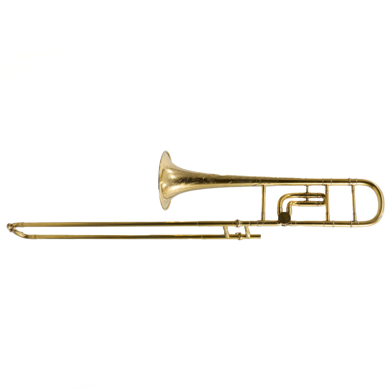 C.G. Conn Model 60H 'Preacher's Trombone' in C SN 248641 CUSTOM ENGRAVED GOLD PLATE- for sale at BrassAndWinds.com