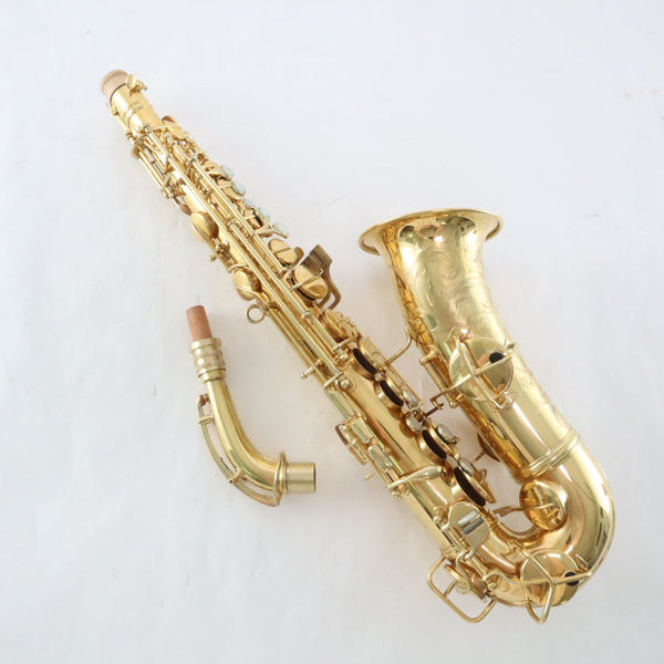 C.G. Conn 'New Wonder' Alto Saxophone Gold Plated Custom Engraved SN 97494 FRESH REPAD- for sale at BrassAndWinds.com