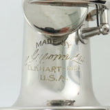 C.G. Conn New Wonder II Eb Sopranino Saxophone in Nickel Plate SN 154007 GORGEOUS- for sale at BrassAndWinds.com