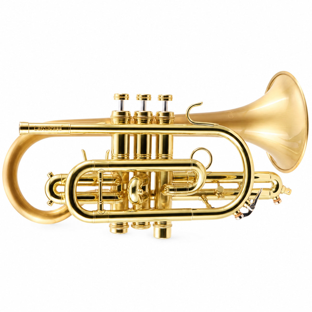 CarolBrass 3880G Professional Bb Cornet in Satin Brass