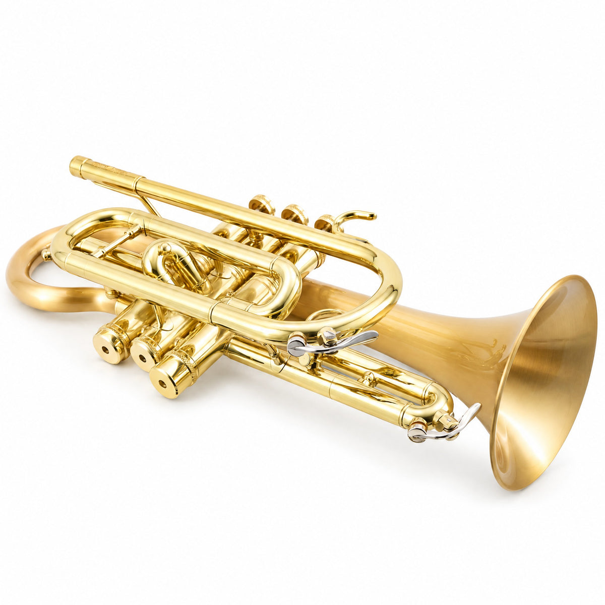 CarolBrass 3880G Professional Bb Cornet in Satin Brass