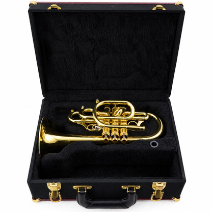 CarolBrass 7772R Professional C Cornet in Clear Lacquer
