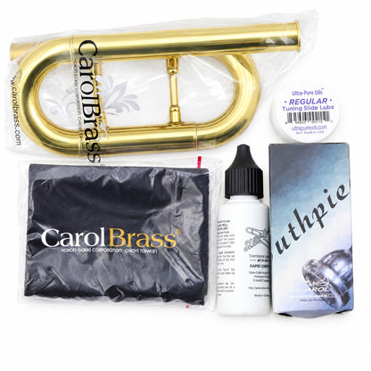 CarolBrass CTB-3039-YSS Bb/F Intermediate Tenor Trombone in Clear Lacquer