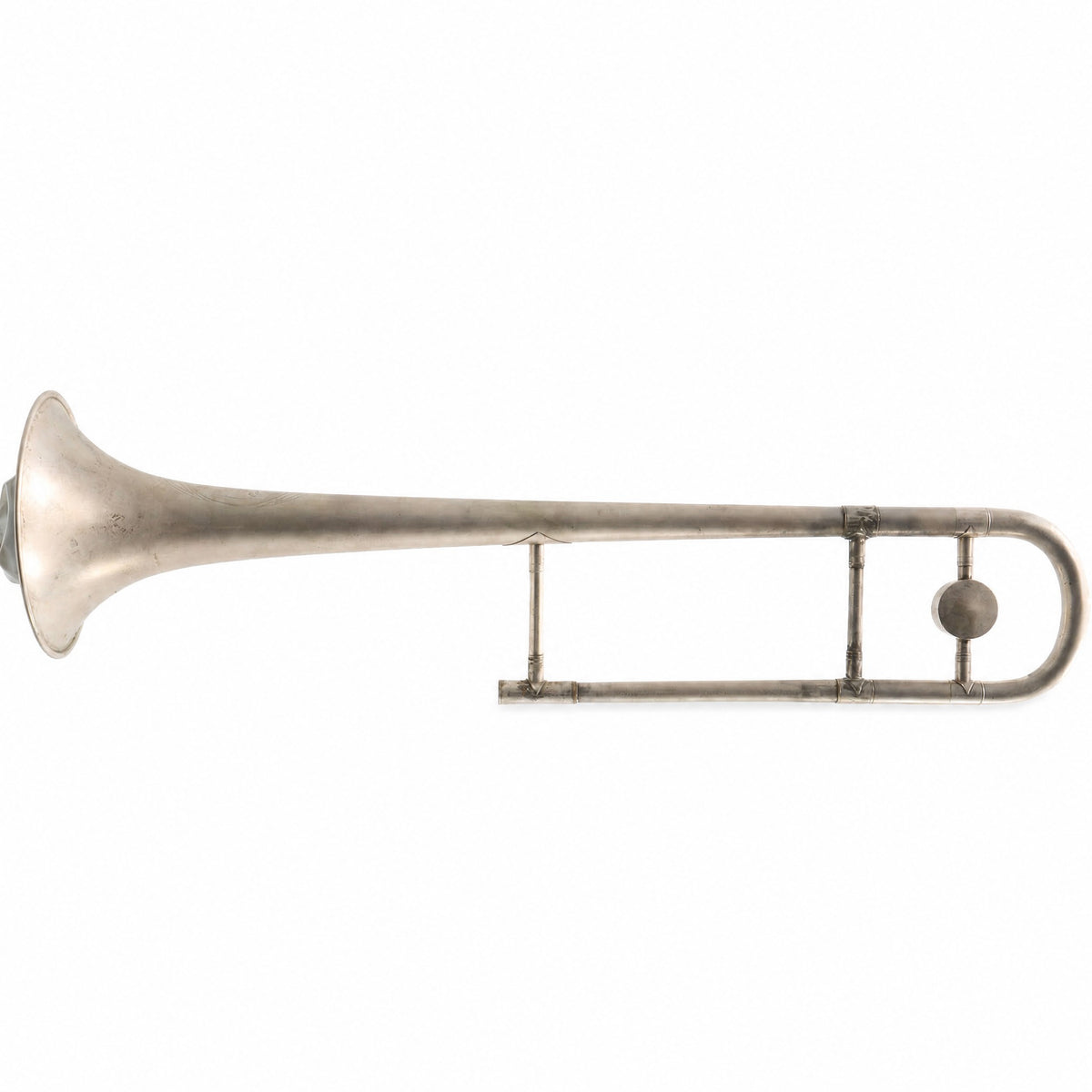 Cavalier Student Straight Tenor Trombone in Silver Plate RESTORATION PROJECT