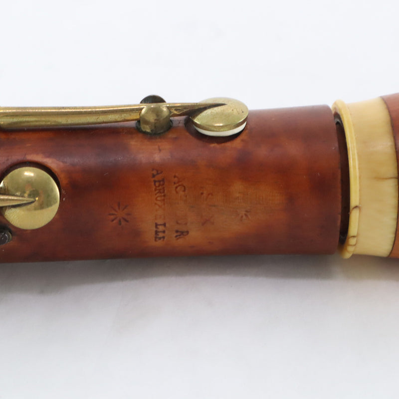 Charles Sax Clarinet in C Circa 1850 VERY RARE! HISTORIC COLLECTION- for sale at BrassAndWinds.com