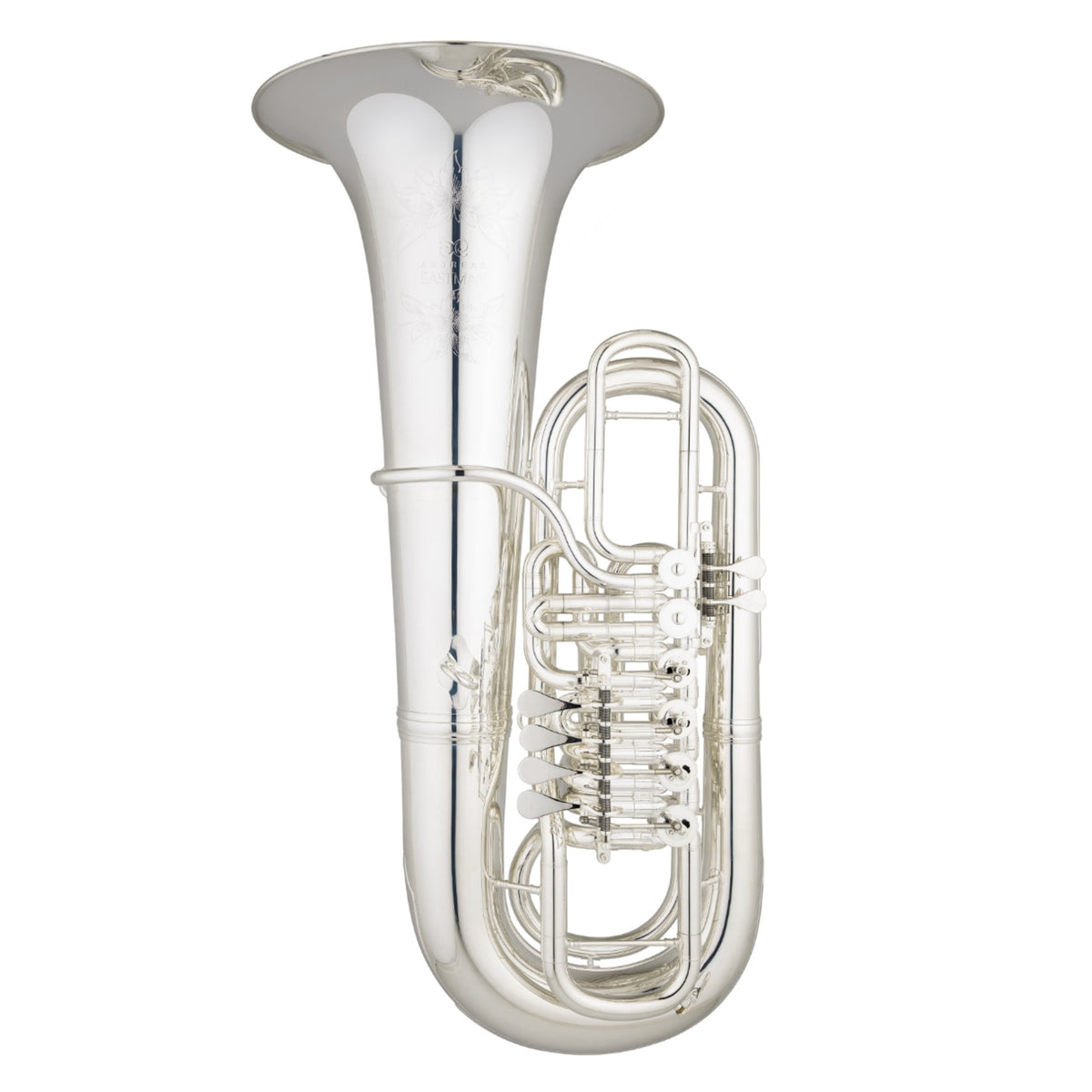 Eastman EBF866S Professional 6-Valve 4/4 F Tuba in Silver Plate