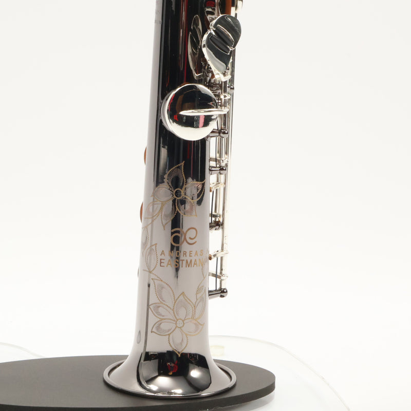 Eastman Model ESS642C-BS Soprano Saxophone Black Nickel Body SN 11532408 OPEN BOX- for sale at BrassAndWinds.com
