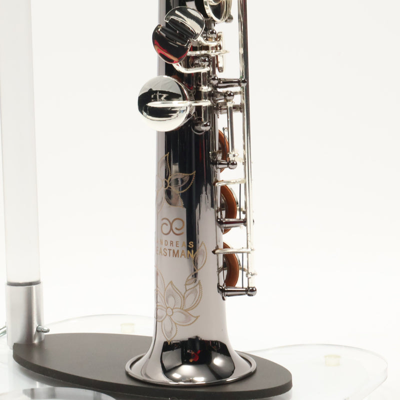 Eastman Model ESS642C-BS Soprano Saxophone Black Nickel Body SN 11532408 OPEN BOX- for sale at BrassAndWinds.com